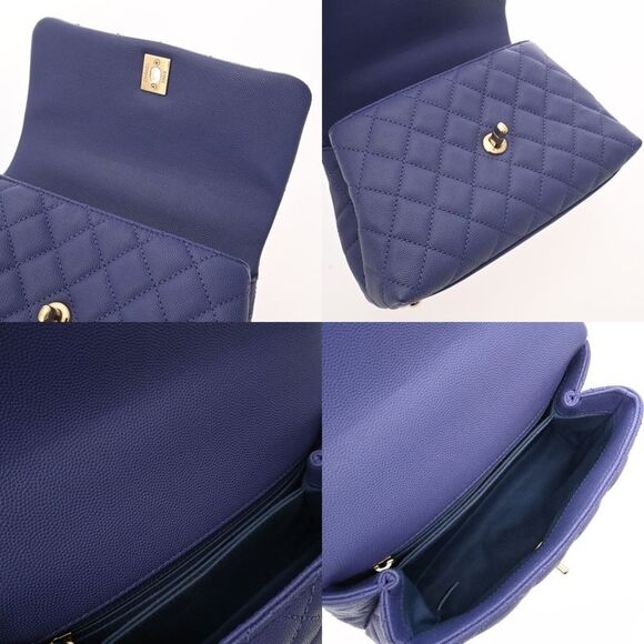 Chanel Calfskin Purple Handbags - Picture 9 of 10